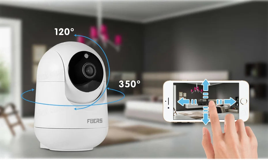 Cámara de Vigilancia IP WiFi 5MP Interior con Seguimiento Automático, Audio Bidireccional y Detección de Movimiento – Compatible con Tuya Smart y Smart Life