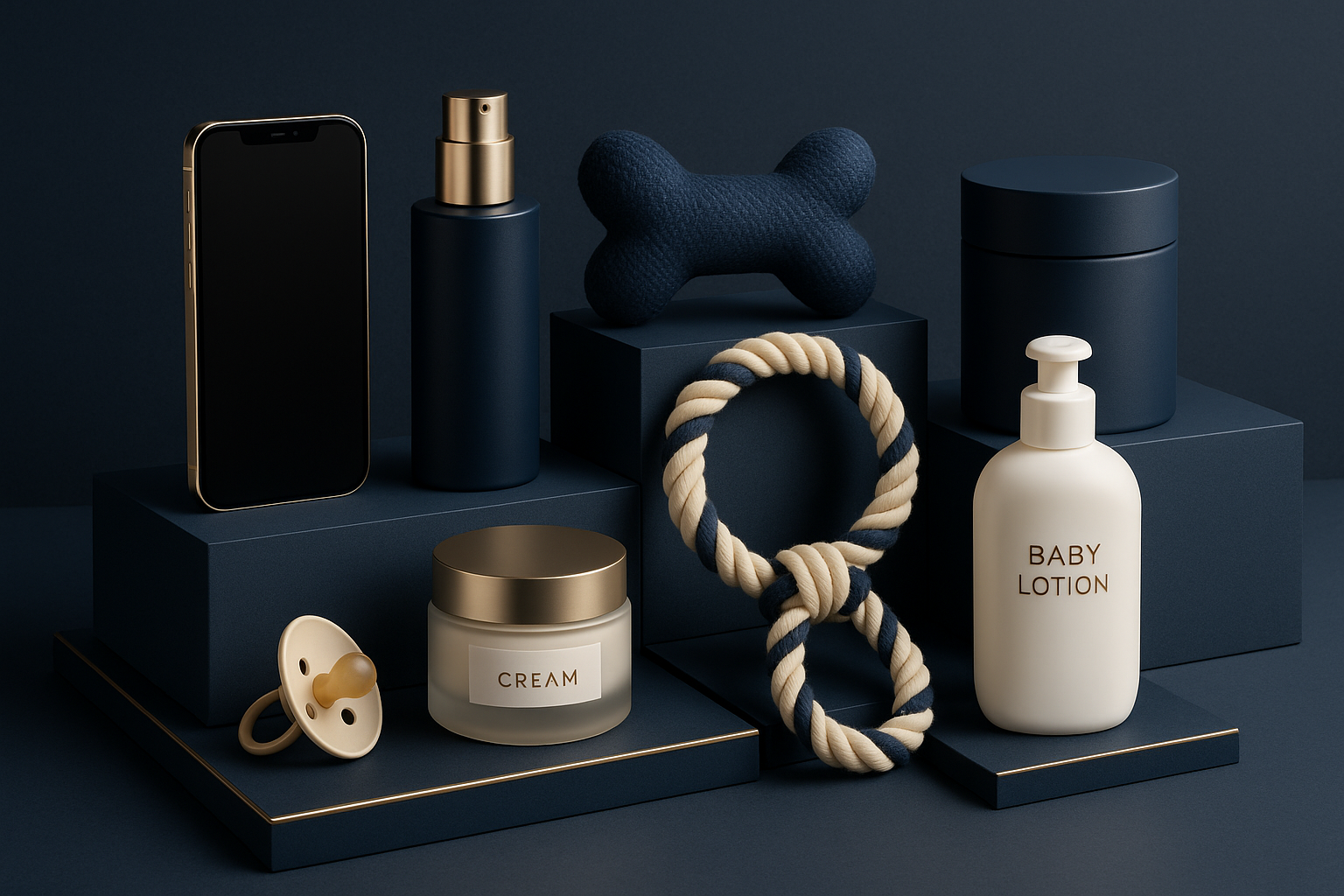 Productos electronicos,belleza,mascotas,bebes,ect dale un toque lujoso y que este acorde con los colores de mi web