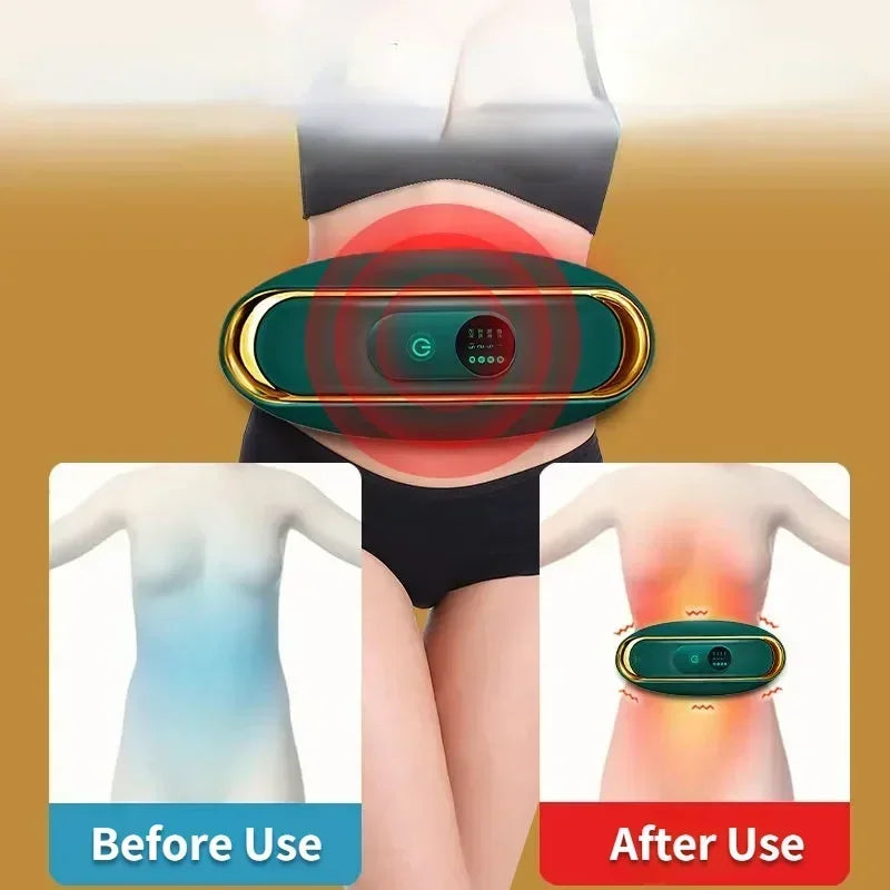 Cinturón Masajeador Abdominal Reductor – Eléctrico, Anticelulitis, Quema Grasa, para Mujeres | EMS + Vibración Alta Frecuencia