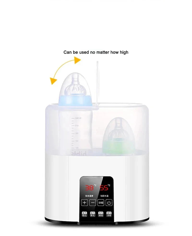 Calentador y Esterilizador Multifuncional para Biberones – Calentamiento Rápido y Preciso de Leche Materna
