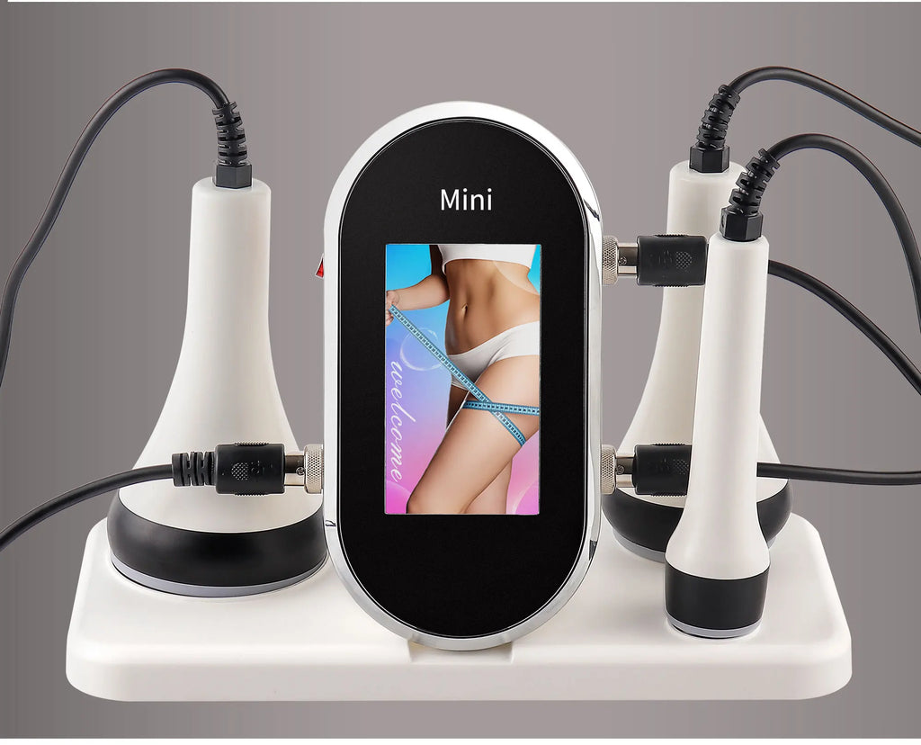 Dispositivo Estético 3 en 1 RF & EMS con Ultrasonido de Cavitación para Adelgazamiento Corporal, Lifting Facial y Reafirmante de Piel – Máquina Profesional de Cuidado Facial y Corporal