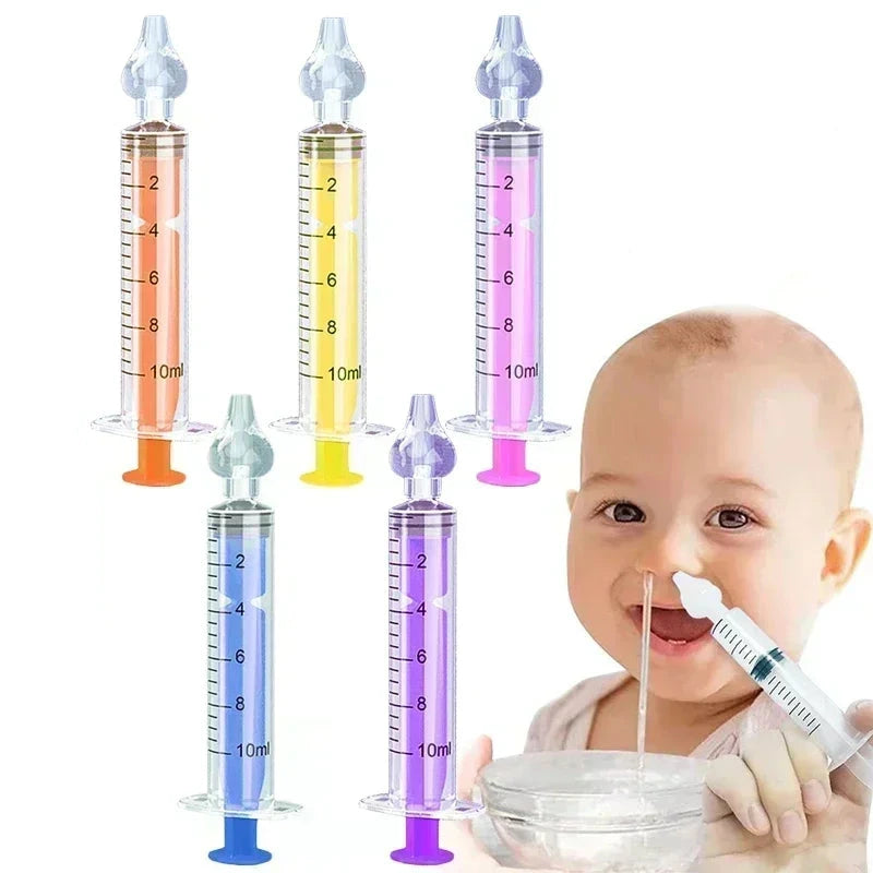 Aspirador nasal de silicona para bebés, antirreflujo y esterilizable