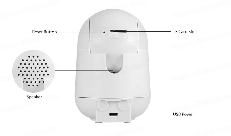 Cámara de Vigilancia IP WiFi 5MP Interior con Seguimiento Automático, Audio Bidireccional y Detección de Movimiento – Compatible con Tuya Smart y Smart Life