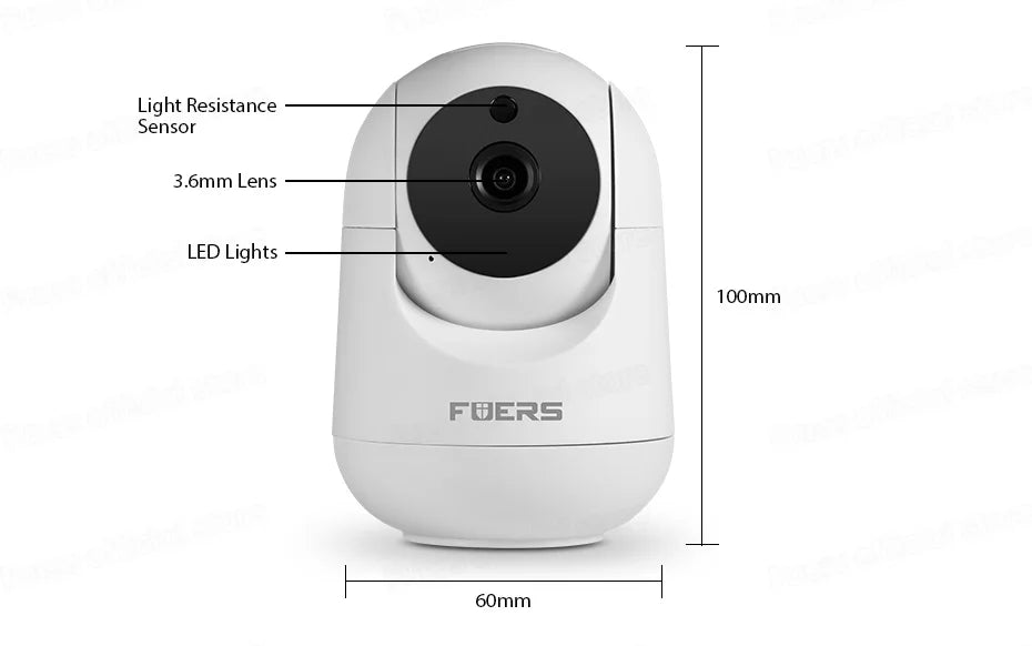 Cámara de Vigilancia IP WiFi 5MP Interior con Seguimiento Automático, Audio Bidireccional y Detección de Movimiento – Compatible con Tuya Smart y Smart Life
