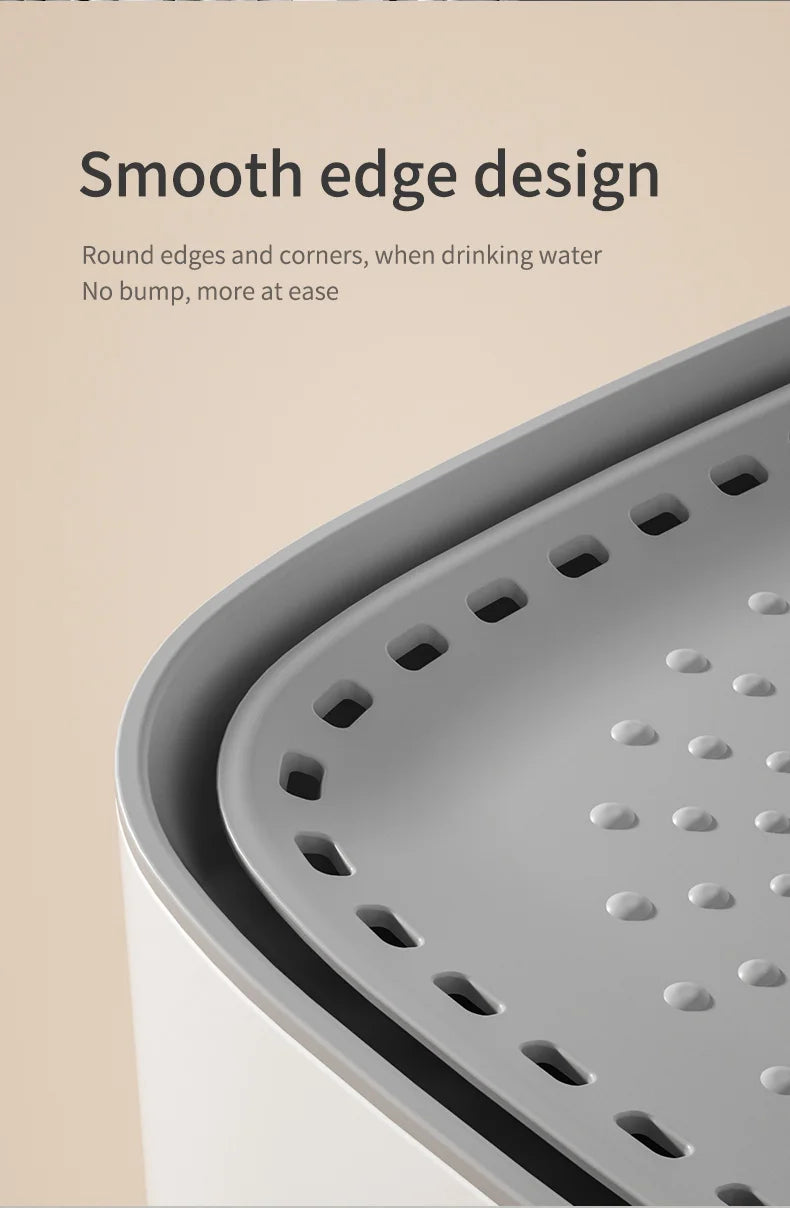 Fuente de Agua para Gatos 3L Automática con Filtro de Gran Capacidad – Dispensador Eléctrico USB, Recirculación Silenciosa y Diseño Mudo para Hidratación Saludable