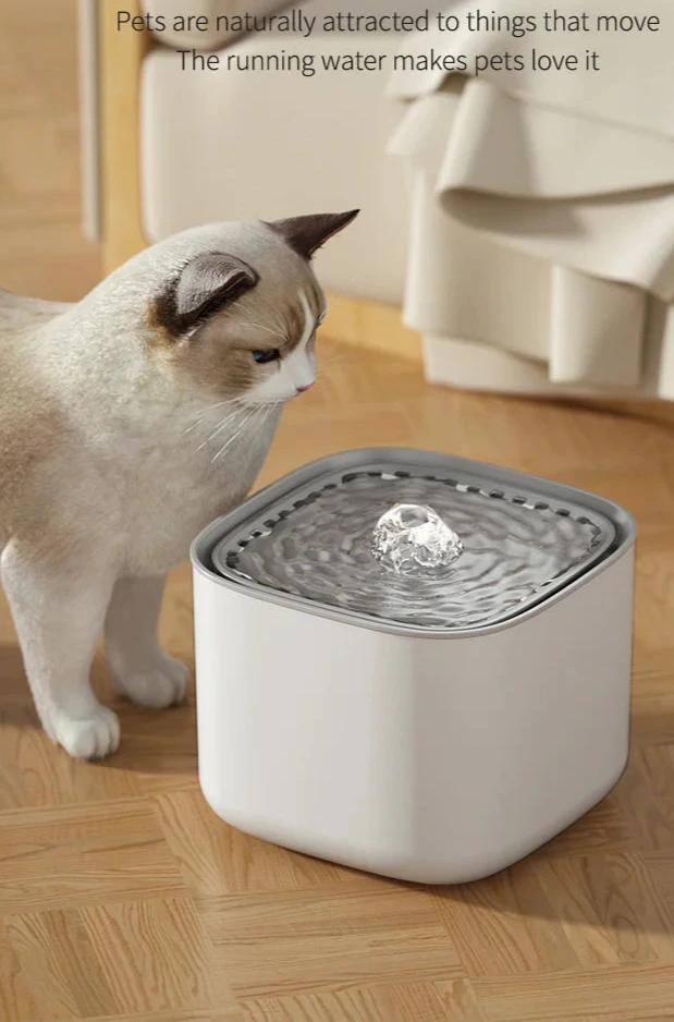 Fuente de Agua para Gatos 3L Automática con Filtro de Gran Capacidad – Dispensador Eléctrico USB, Recirculación Silenciosa y Diseño Mudo para Hidratación Saludable